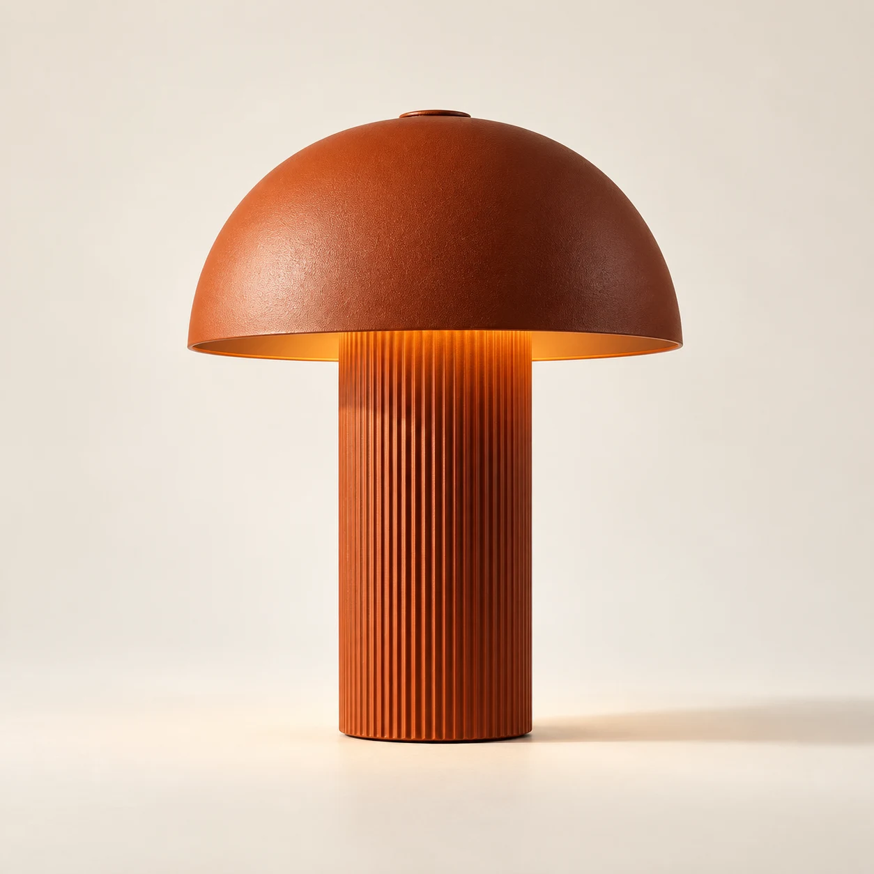 Demonstracyjny produkt do reklamy katalogowej: pomarańczowa lampa.