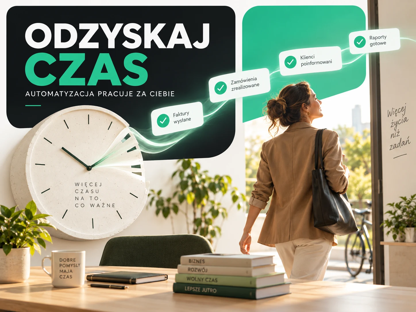 Odzyskaj czas. Wizualizacja ograniczenia powtarzalnych zadań dzięki automatyzacji.